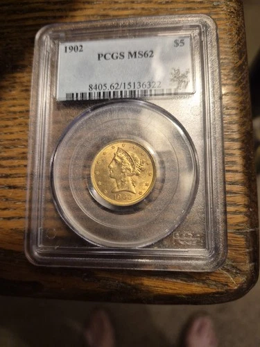 1902 Liberty Gold Coin,ms62.