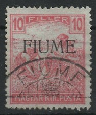 ✔️ FIUME 1918. SASSONE 8a 10f CARMINIO MACHINE OVERPRINT EXCELLENT CV 5.000€