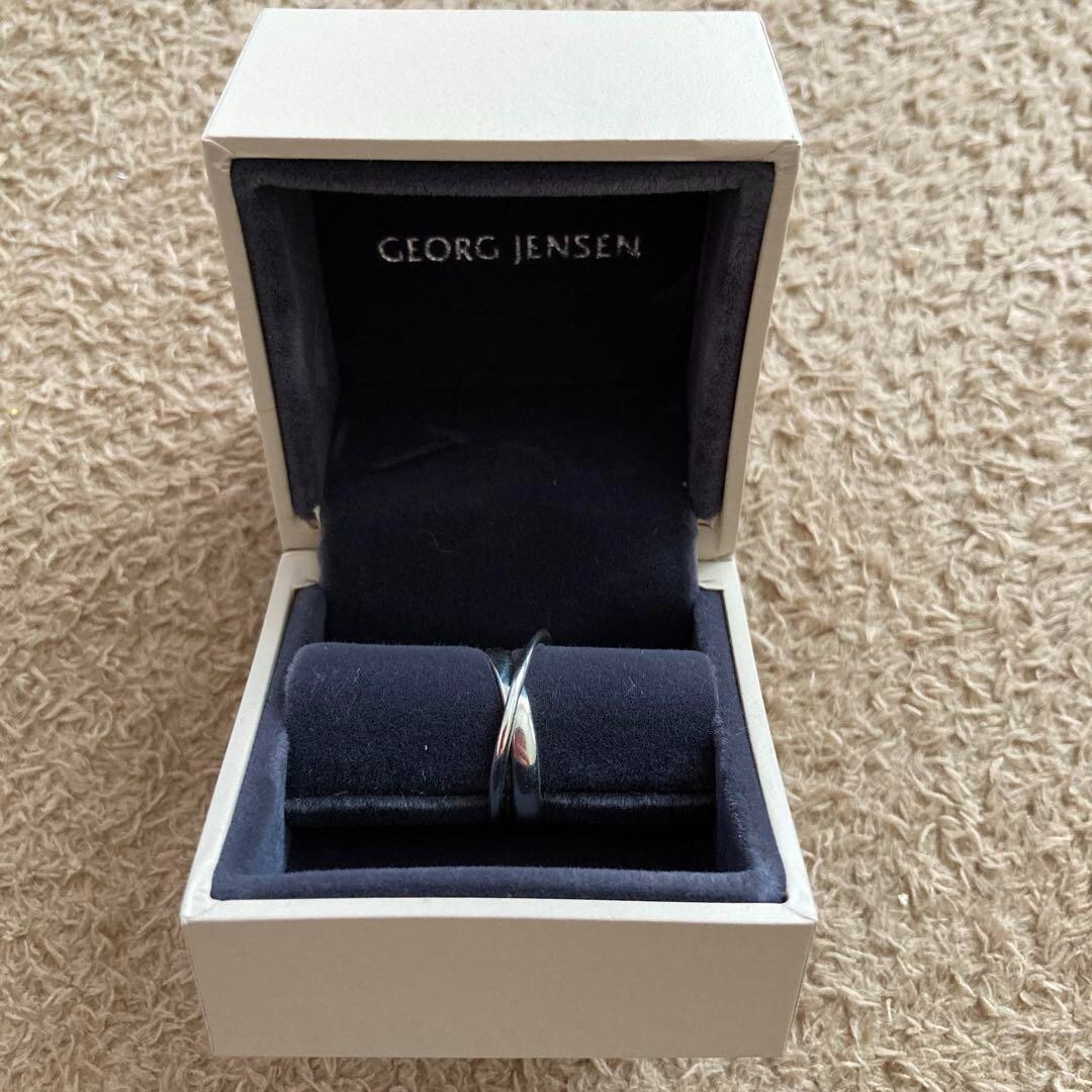 Georg Jensen Sterling Ring # 369 Modern Silver Möbius Vivianna