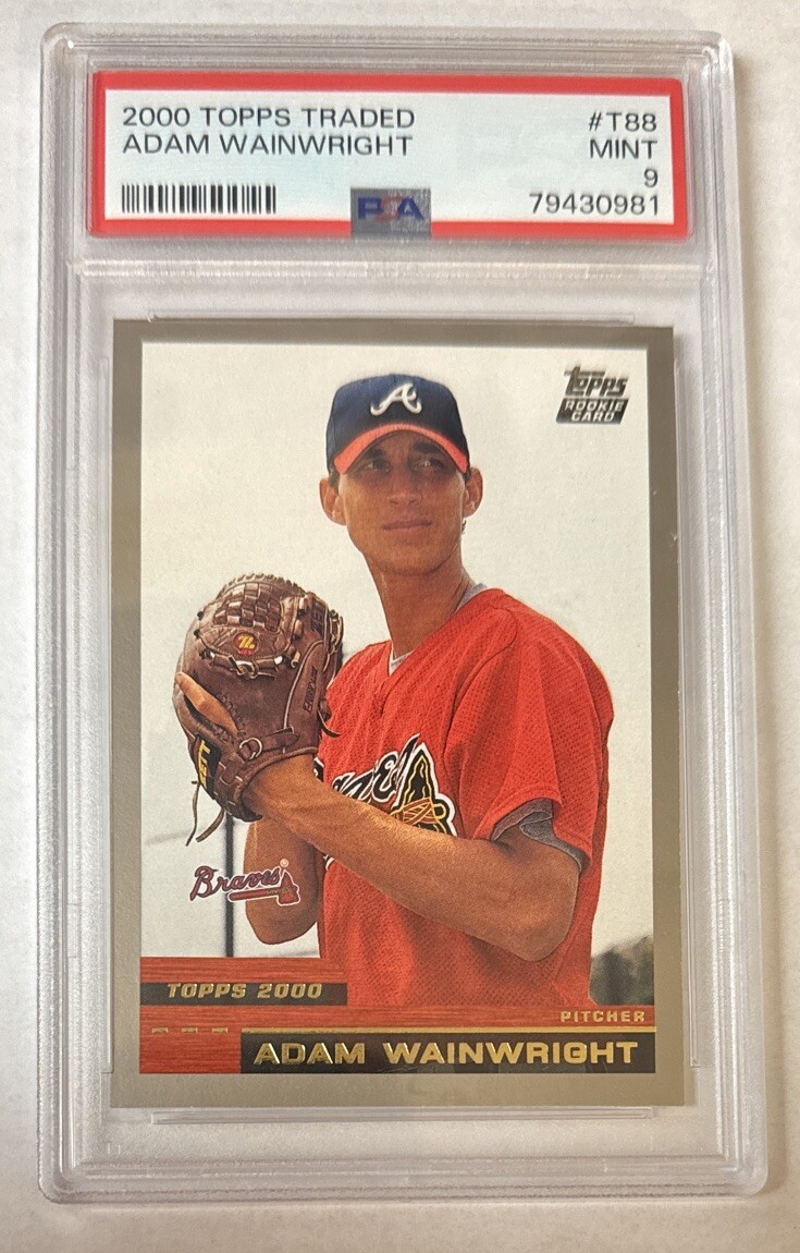 Adam Wainwright 2000 Topps Traded Rookie Card  PSA 9 MINT #T88 (7124)