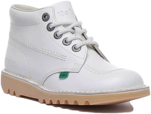 kickers white boots