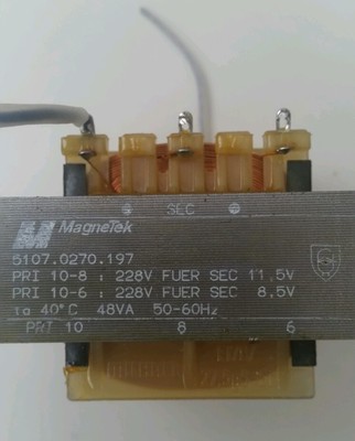 MagneTek Trafo 5107.0270.197  228V 50-60Hz