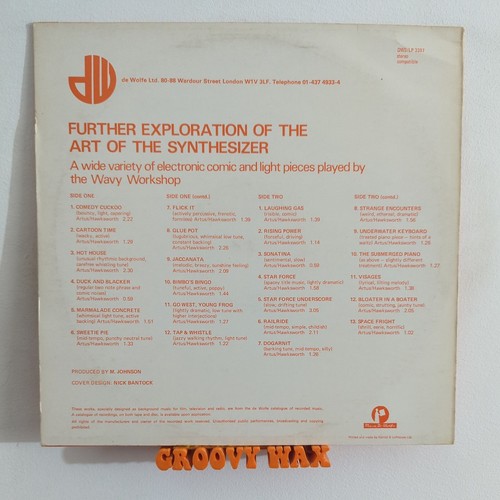 The Wavy Workshop - Further Exploration Of The Art Of The Synthesizer - Vinyl LP - Picture 2 of 5