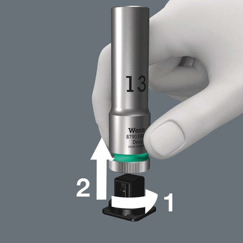 Wera 05004545001 Riemen B tief 1 Steckdosensatz, 3/8" Antrieb, 9 Stück - Bild 7 von 9