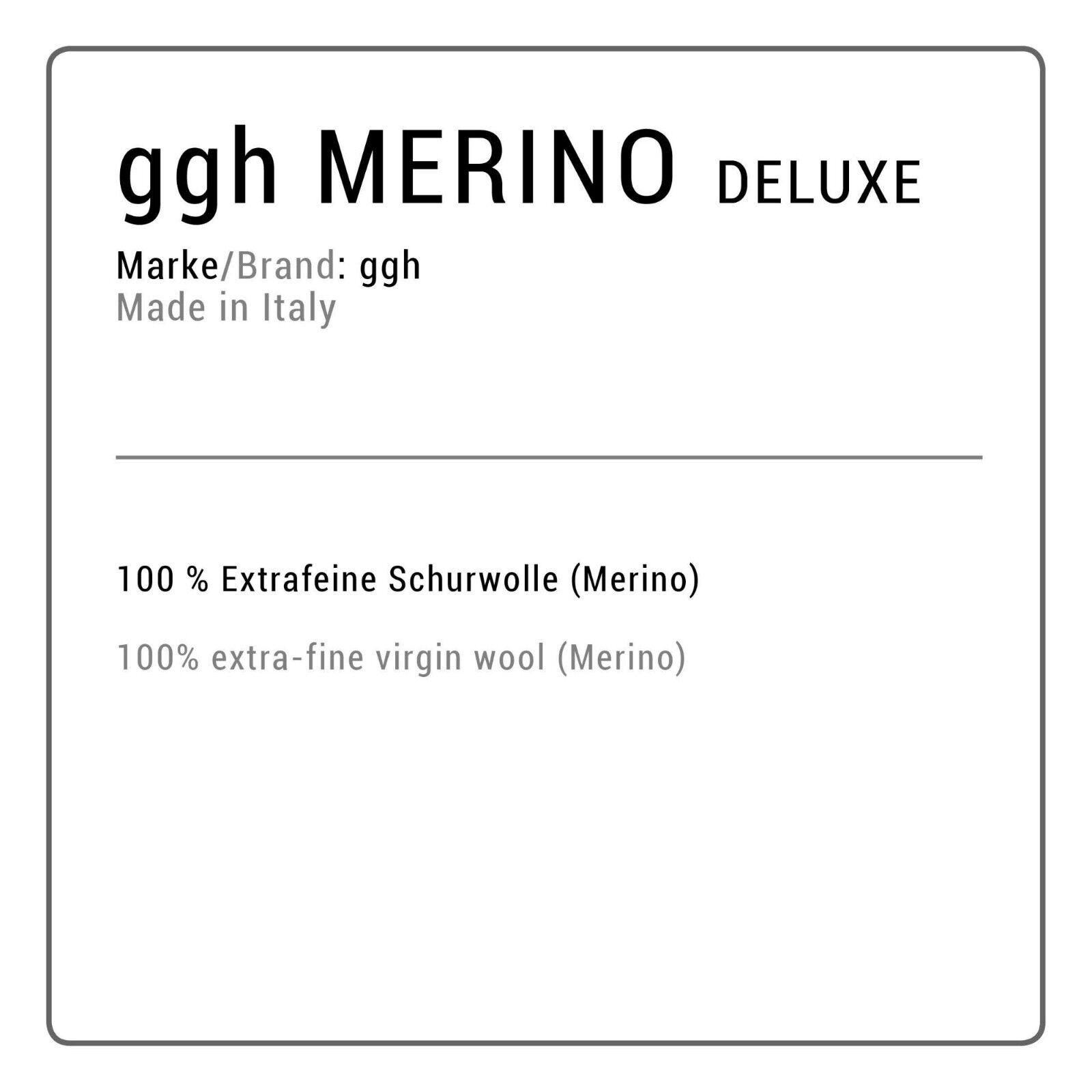 ggh Merino Deluxe 300g Set (6x50g) 100 Merinowolle (extrafine) 