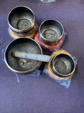 Brass singing bowl set 4 Pieces