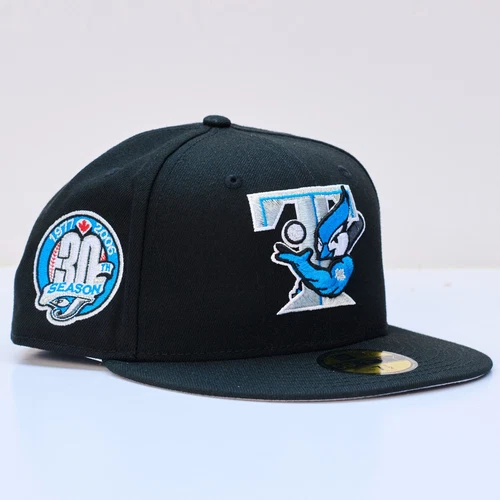 Hatclub Toronto Blue Jays 30th Season 7 1/2 NWT Black Gray UV New Era Hat