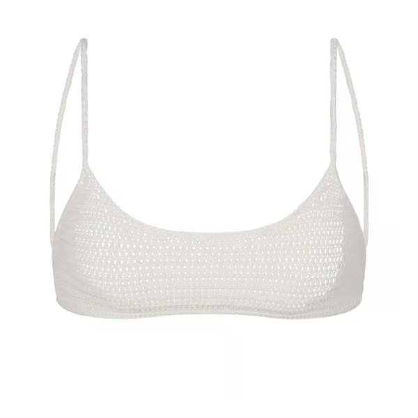 SKIMS Crochet Swim Scoop Bikini Top Marble XXS (BT-SCP-2808)