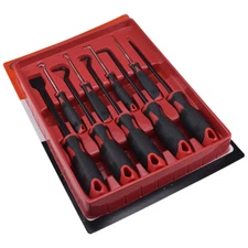 9 PCS Removal Tool Scraper Hook Pick Set O Rings Seals Rubber Handle Auto Repair