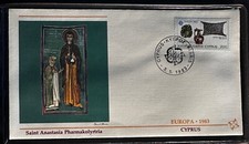 CYPRUS 1983 FDC EUROPA CATHEDRALS FLEETWOOD -S16766