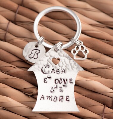 Portachiavi Casa Nuova Come Regali Coppia Personalizzati Ebay