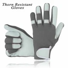 Mens Leather Gardening Gloves Thorn Resistant Multipurpose Proof Garden work UK