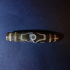 excellente, große 6-Augen Achat Dzi Perle aus Tibet