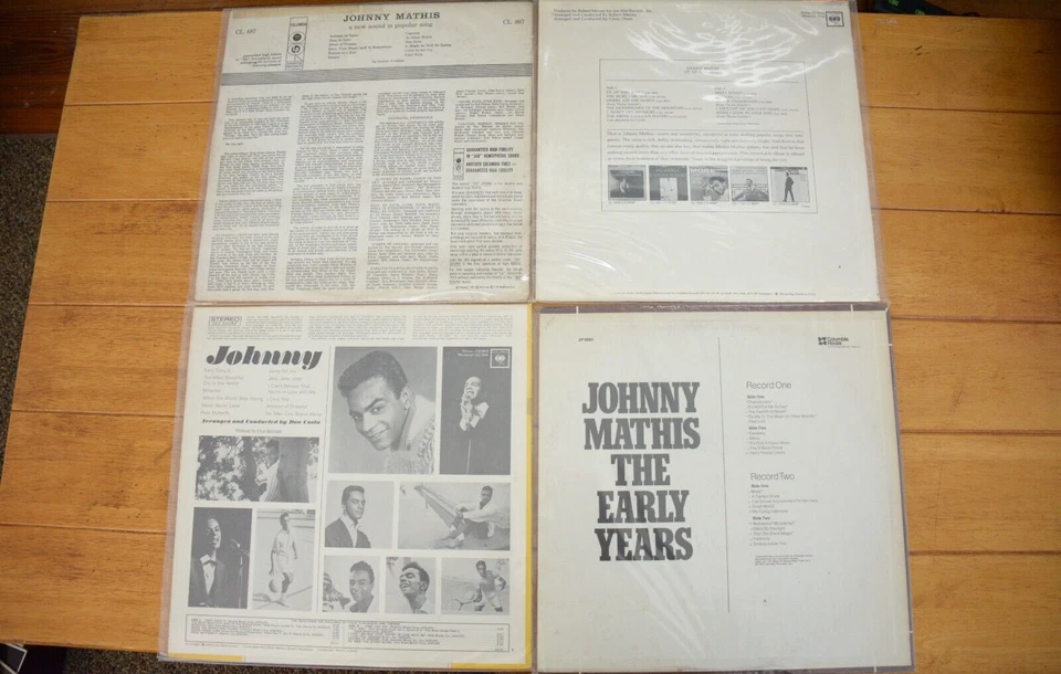 LOT OF 2 JOHNNY MATHIS LP 12" VINYL EARLY YEARS, UP AND AWAY, SELF TITLED [75] - Image 2 of 4