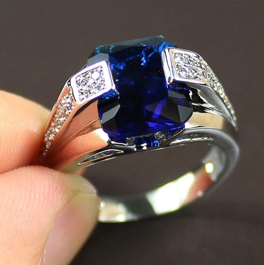 Custom Bicolor Sapphire Ring in Gold - Gardens of the Sun | Ethical Jewelry
