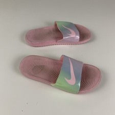 Nike Girl's Kawa SE2 Punch Slip on Slide Sandals Shoes CW1656-600 Size 4Y