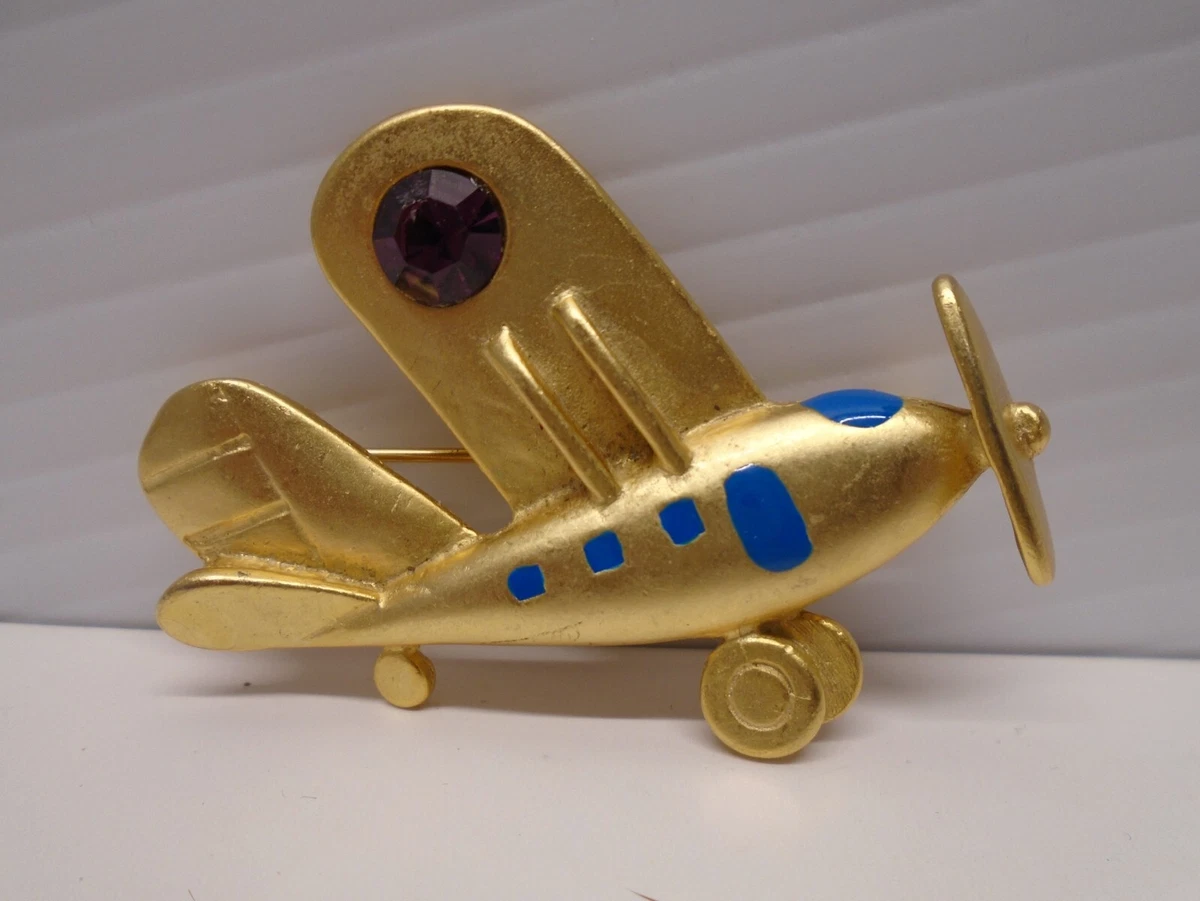 Airplane brooch hotsell pin