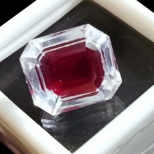 10 CT Natural Bi-Color Pitambari Sapphire Emerald Cut Loose Certified Gemstone