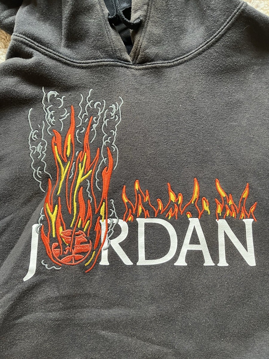 Size M - Jordan x Cactus Jack Travis Scott MJ Fleece Flames Size M - Jordan x Cactus Jack Travis Scott MJ Fleece Flames