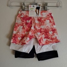 Member's Mark Girls Size 4/5 3 Pack Cartwheel Shorts