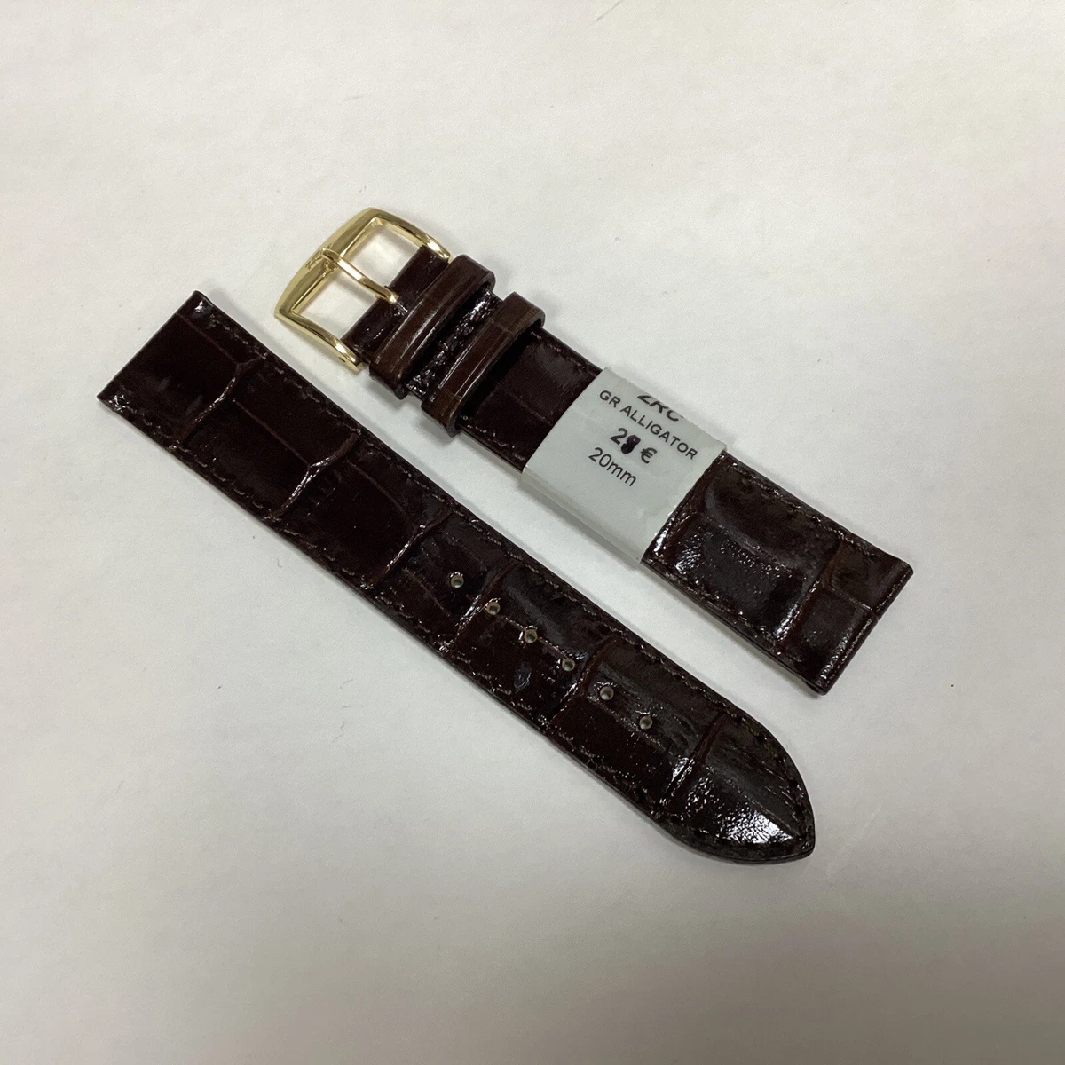 FLEURUS - 21201- Bracelet Montre Cuir Vachette - 14 mm marron neuf EUR 7,90 - FR