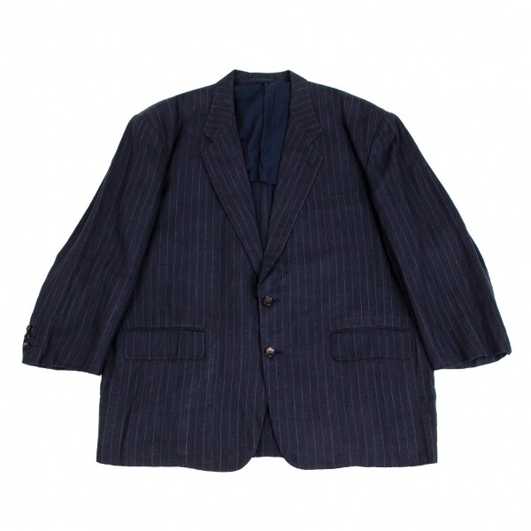 COMME des GARCONS HOMME Striped Notched Lapel 2B Jacket Size COMME des GARCONS HOMME Striped Notched Lapel 2B Jacket Size