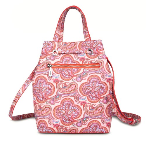 Oilily Summer Paisley Shoulder Bag M Schultertasche Tasche Vanilla pink bunt - Bild 3 von 4