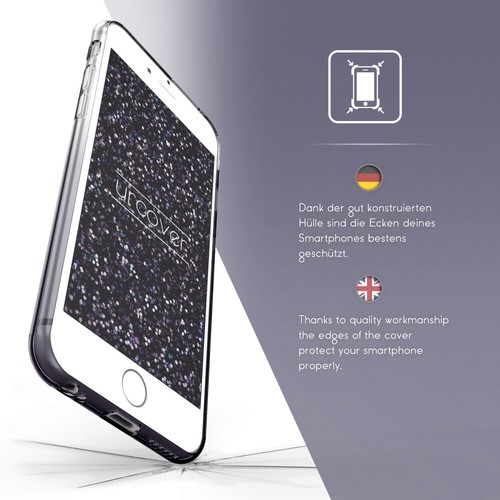 Urcover® Soft Glitter 2 color Case Gel silicone insert Strass glass film - Picture 3 of 17