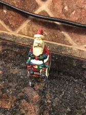 Santa Dangler Cork Wine Stopper Christmas Hand Painted MSC International