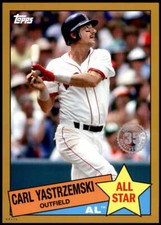 Carl Yastrzemski 2020 Topps 1985 35th Anniversary All-Stars 5x7 Gold #85AS-7 4/1