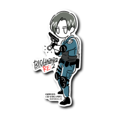 Capcom resident evil 7,RE2,RE3 B-SIDE LABEL Sticker 9 types Japan