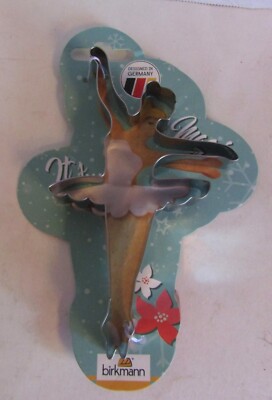 Birkmann Ballerina It's Magic Cookie Cutter 7'' NEW Metal Ballet Dance Cookies