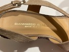 GIANMARCO SORELLI Leather High Heel Sandals Size 7 38 Made in Italy — photo 6