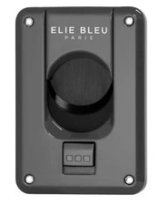 Elie Bleu Slide Button Cigar Cutter, Gray Lacquer Finish, EBC4412, New In Box