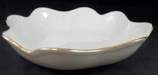 Lenox Saybrook Collection Gold Scalloped Bowl