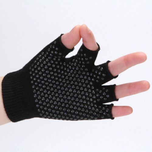 Neuf gants de poignée demi-doigt renforcement de la force vélo vélo antidérapant yoga Glo-j9 - Photo 1/16