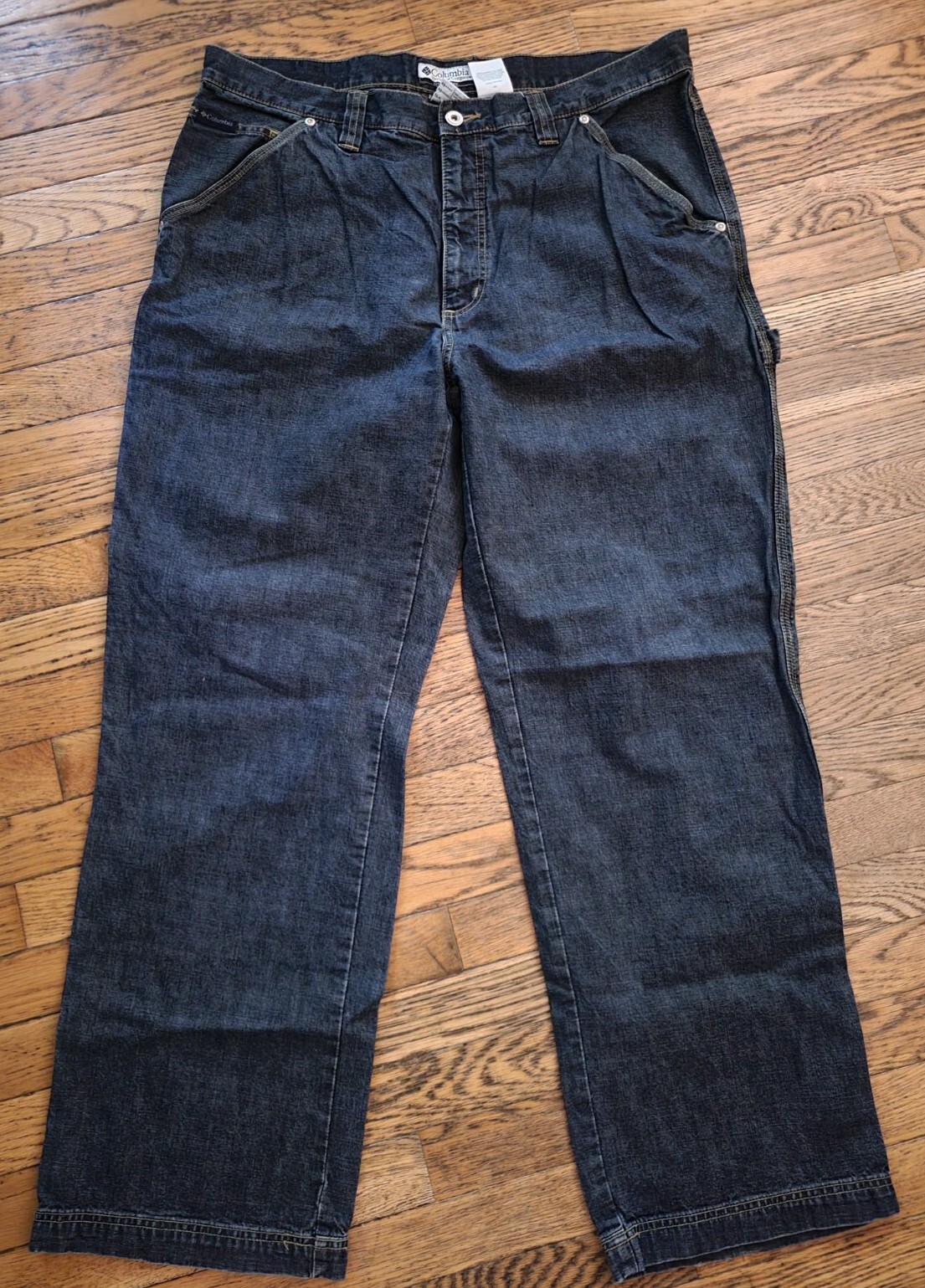 COLUMBIA Relaxed Fit Denim Cargo Blue Jeans Mens Size… Gem — free download