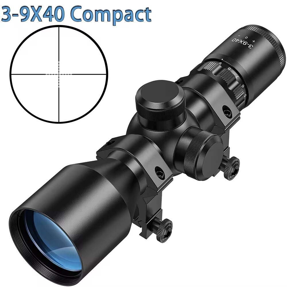 Lunette de tir 3-9x40 compacte à réticule Mil-dot pour une visée ultra précise
