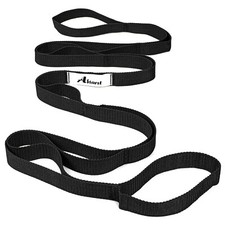 Stretching Strap Yoga Strap for Physical Therapy, 10 Loops Yoga Straps for St...