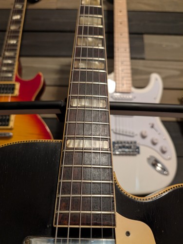 Kay Swingmaster Thinline 2 Pickup Electric Guitar USA 1960s Sunburst Nice Shape! - Picture 15 of 23