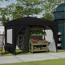 BIRCHTREE Pop Up Gazebo 3x3m Awning Party Tent Canopy Marquee Waterproof Garden 