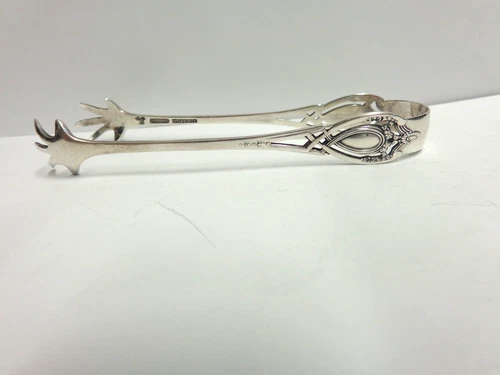 sterling silver Serving Tongs By Lunt Co Monticello pattern sz 4in lg wgt 18.4 g