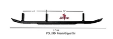 Pair of Stud Boy POL-S2484-60 Stud Boy Shaper Bar Polaris Gripper Ski 6" Carbide