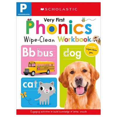 Very First Phonics Pre-K Wipe-Clean Workbook: Scholastic Early Learners (Wip...