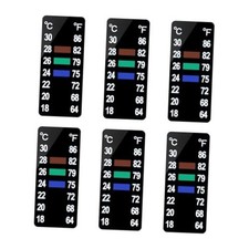 6 PCS Aquarium Thermometer Strips, Fish Tank Thermometer 1.58" x 0.67"