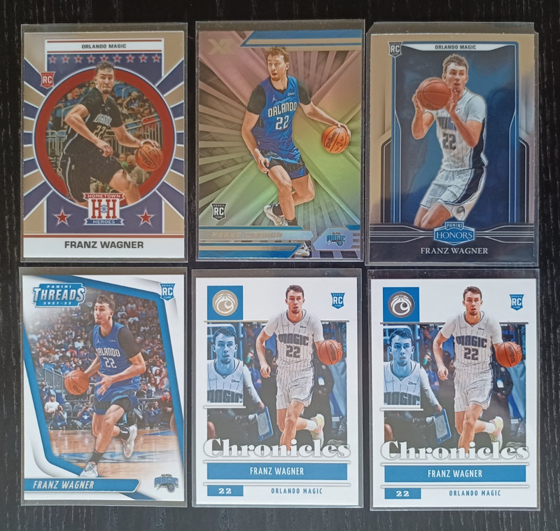 2021-22 Panini Franz Wagner Basketball Card RC Lot (6) NBA Orlando Magic Rookie