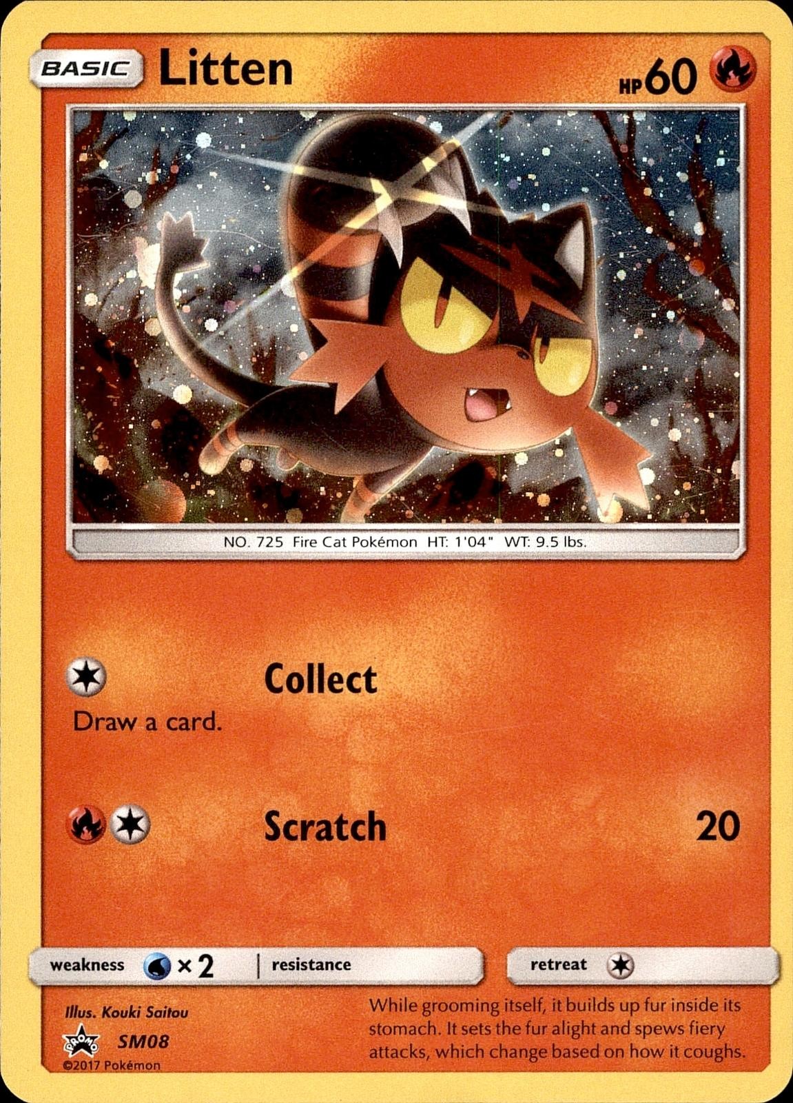 POKEMON LITTEN - SM08 SUN & MOON PROMO HOLO PROMO MP