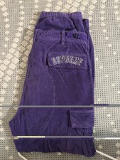 Supreme x Nike Purple Corduroy Cargo Pants Me...