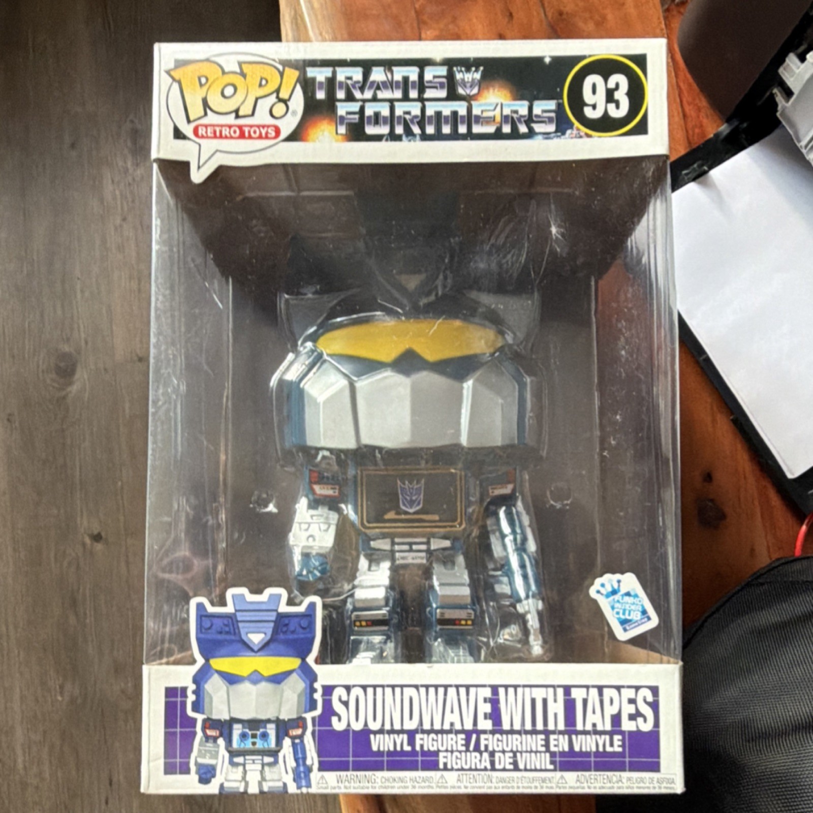 Funko Pop! Vinyl Transformers Soundwave With Tapes Jumbo Exc
