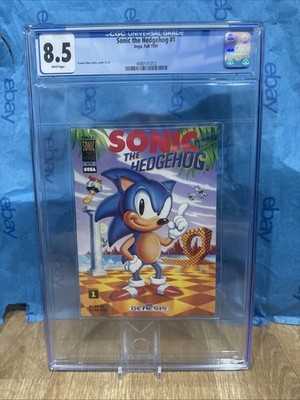 Sonic the Hedgehog Comic #1 Cgc 8.5 Graded Fall 1991 Sega Genesis Promo Limited